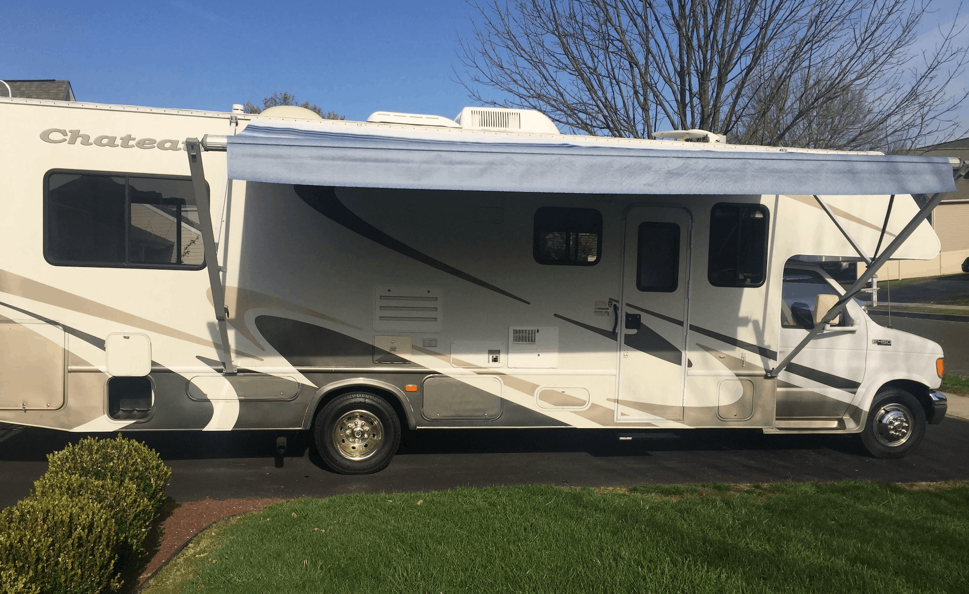 How to Replace RV Awning Fabric (Step-by-Step) — Electric Awning Arms (Class C Motorhome)